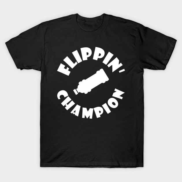 Water Bottle Flippin' Champion T-Shirt by MilesApart